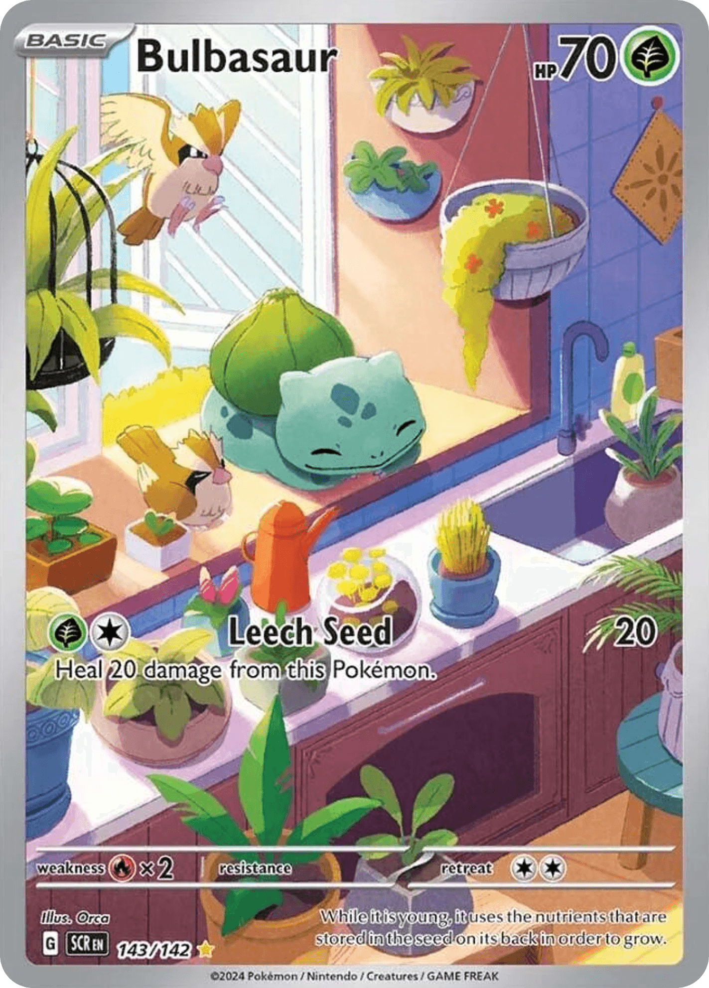 Bulbasaur — Stellar Crown #143/142, CGC 10