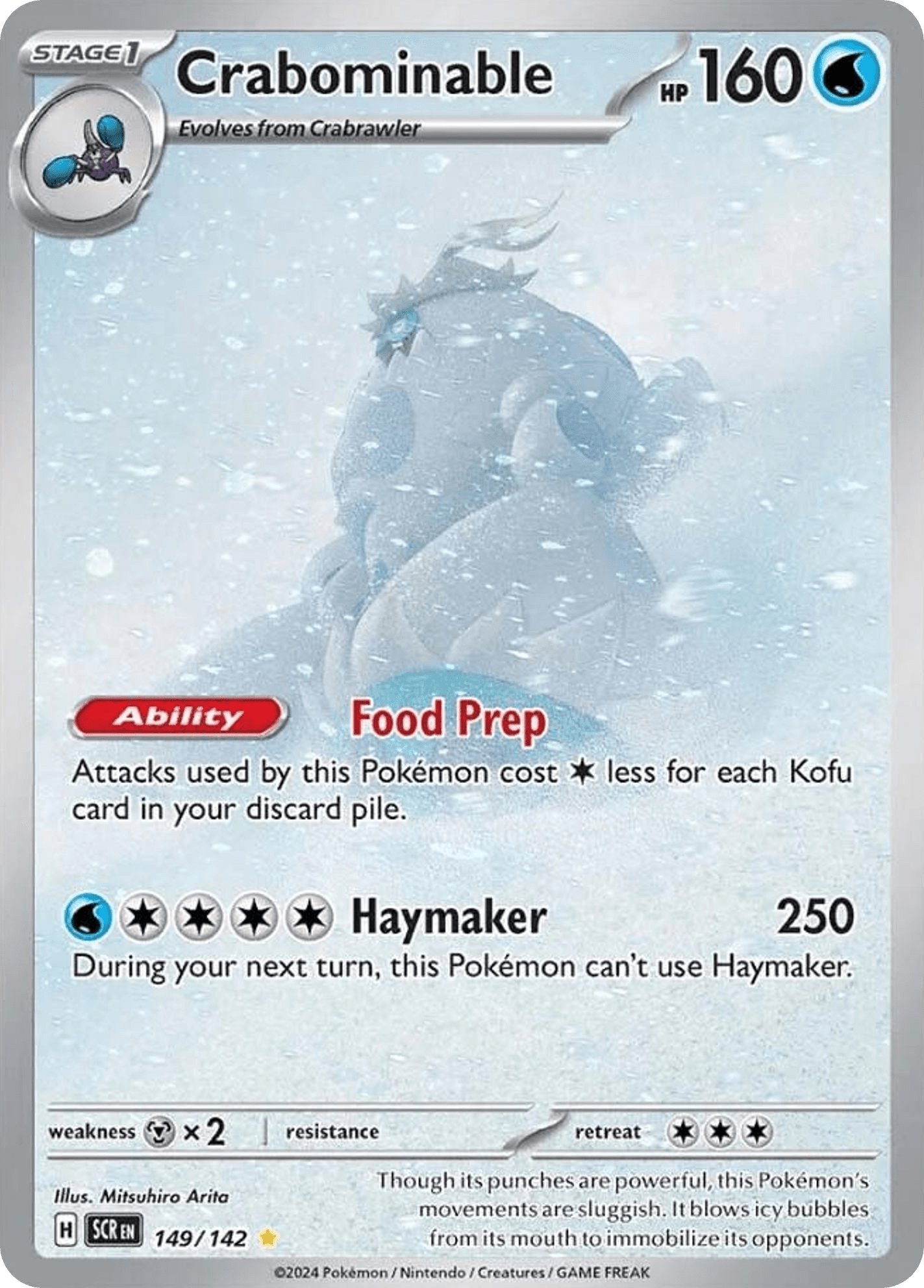 Crabominable — Stellar Crown #149/142, PSA 9