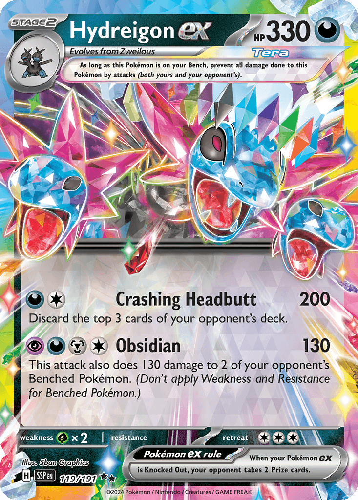 Hydreigon ex — Surging Sparks #119/191, CGC 10
