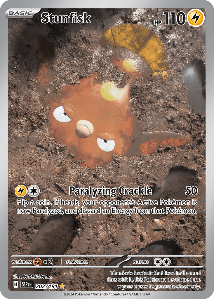 Stunfisk — Surging Sparks #202/191, PSA 10