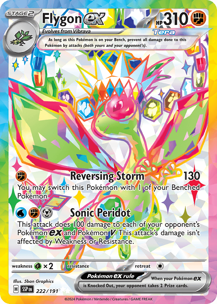 Flygon ex — Surging Sparks #222/191, PSA 10