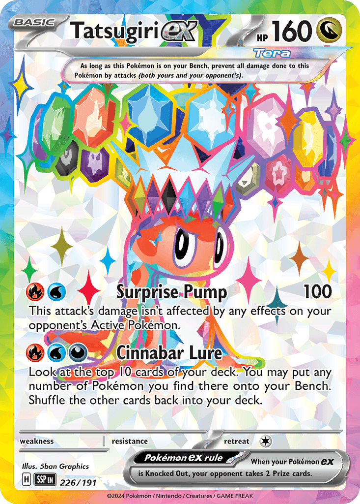 Tatsugiri ex — Surging Sparks #226/191, CGC 10