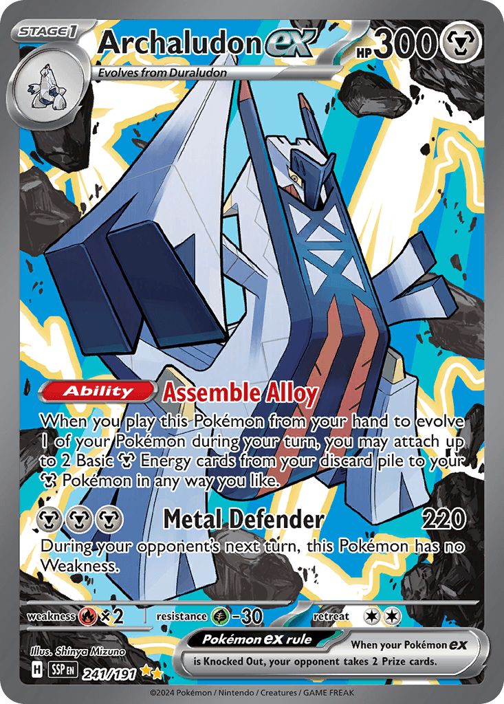 Archaludon ex — Surging Sparks #241/191, PSA 10