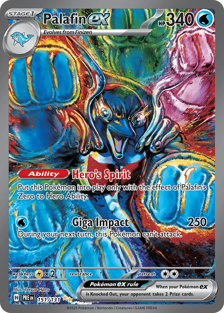 Palafin ex — Prismatic Evolutions #151/131, PSA 10