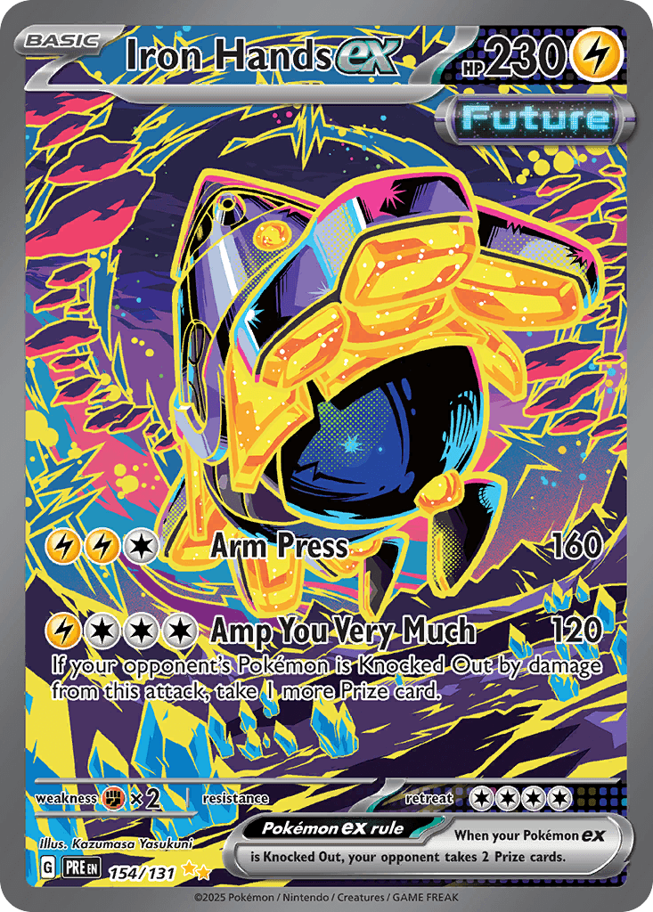 Iron Hands ex — Prismatic Evolutions #154/131, PSA 9