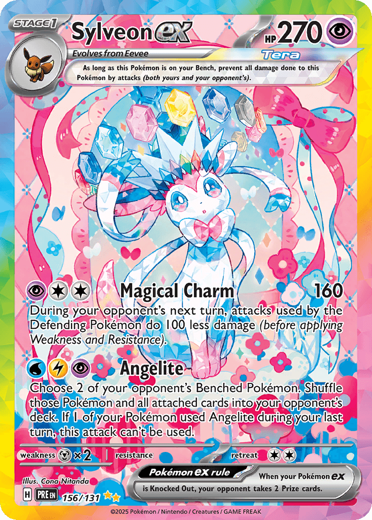 Sylveon ex — Prismatic Evolutions #156/131, PSA 10