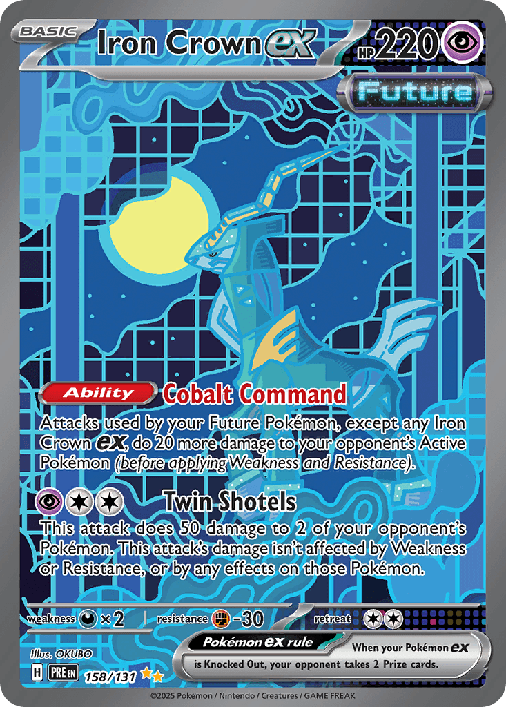 Iron Crown ex — Prismatic Evolutions #158/131, CGC 10