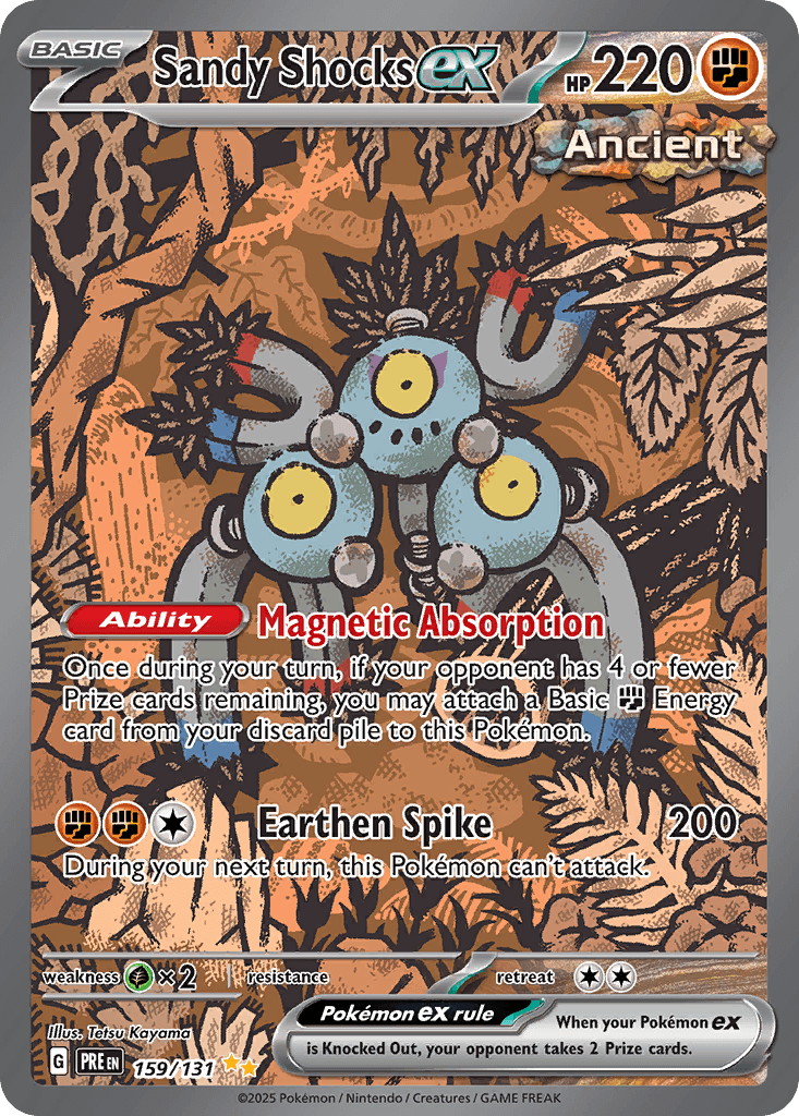 Sandy Shocks ex — Prismatic Evolutions #159/131, raw, NM