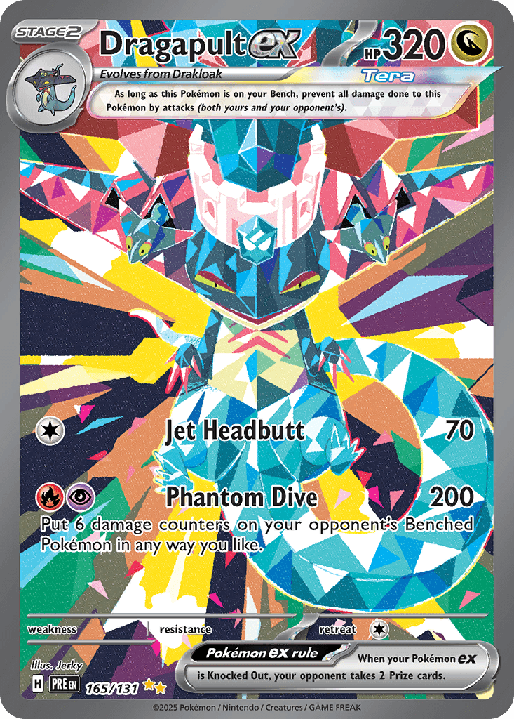 Dragapult ex — Prismatic Evolutions #165/131, PSA 10