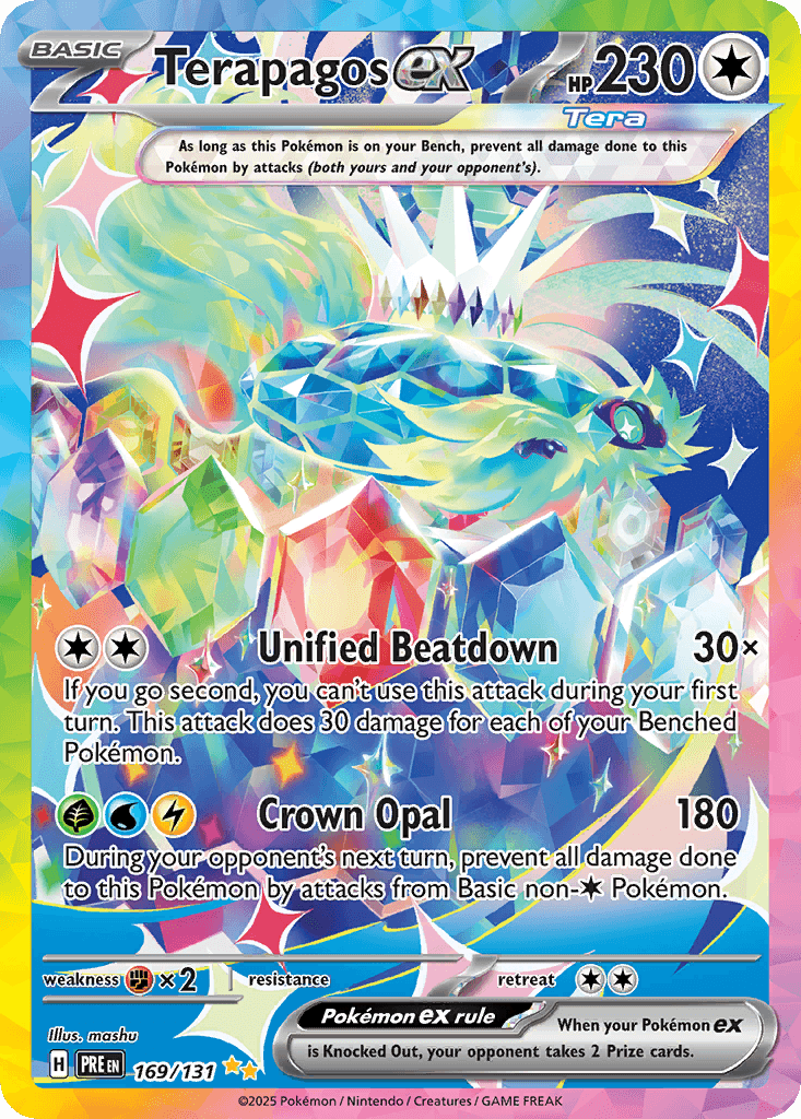 Terapagos ex — Prismatic Evolutions #169/131, PSA 10