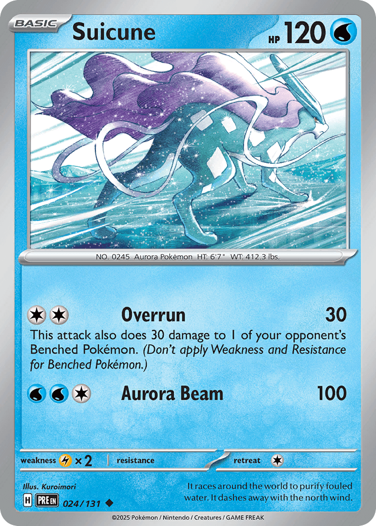 Suicune — Prismatic Evolutions #24/131, PSA 10
