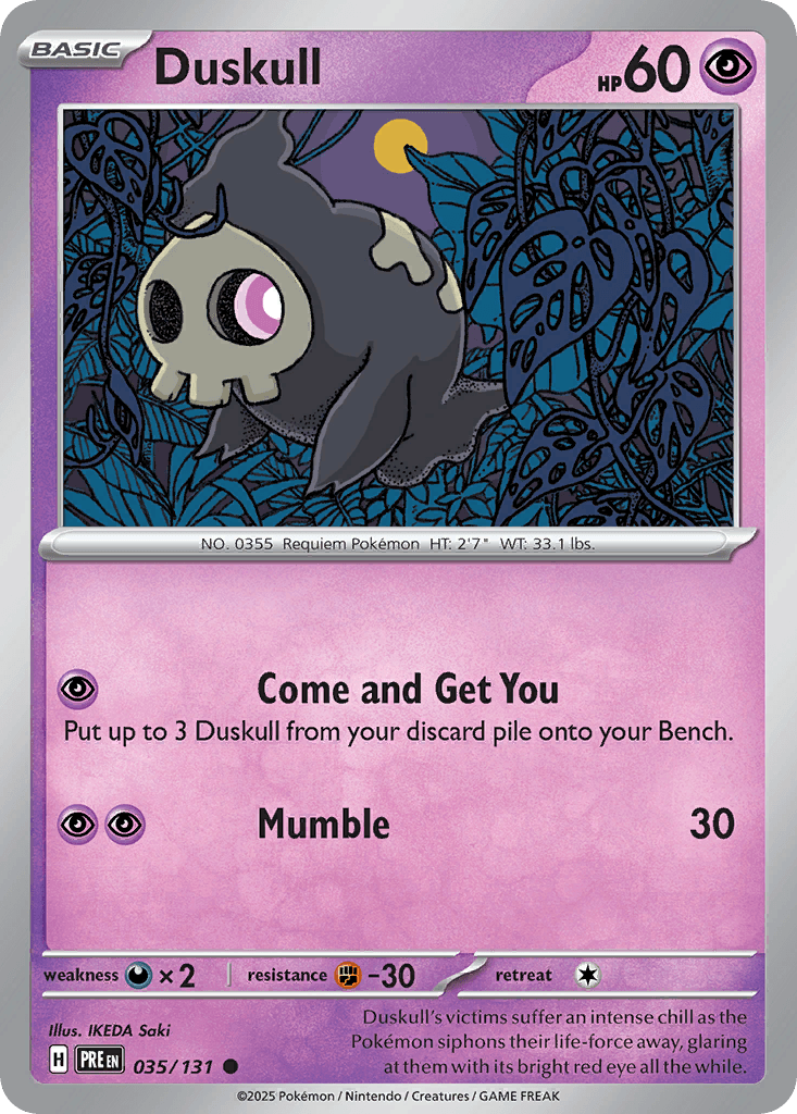 Duskull — Prismatic Evolutions #35/131, CGC 10