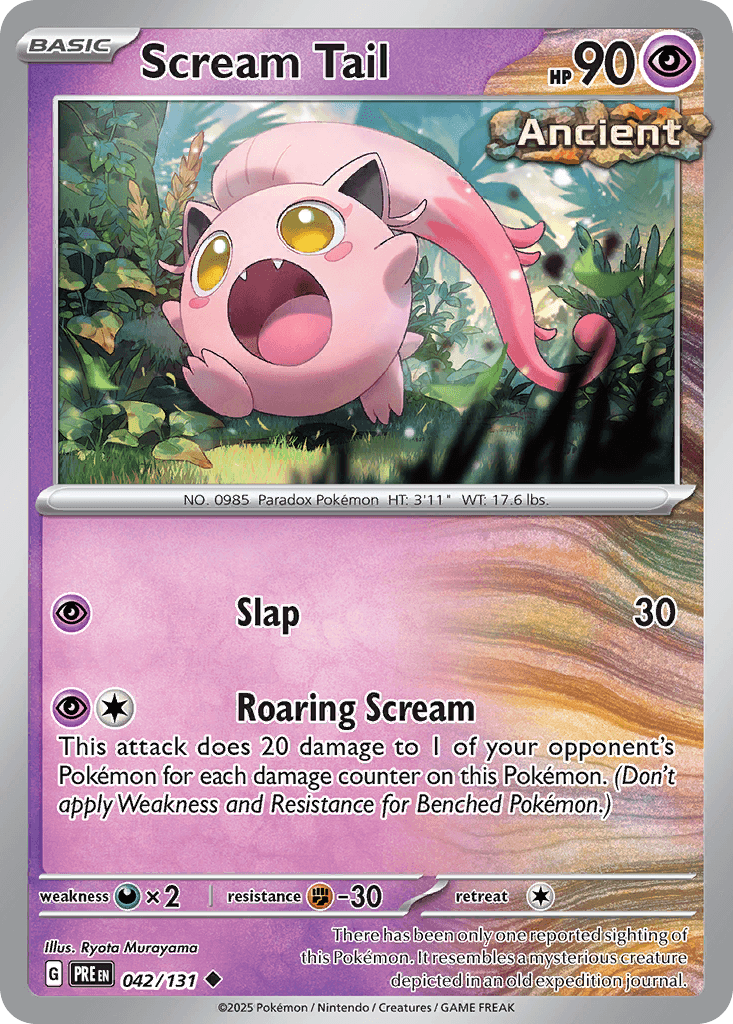 Scream Tail — Prismatic Evolutions #42/131, PSA 9