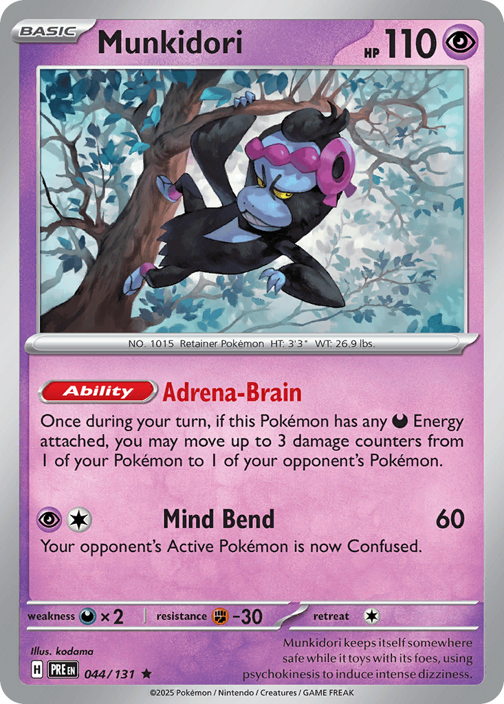 Munkidori — Prismatic Evolutions #44/131, PSA 9