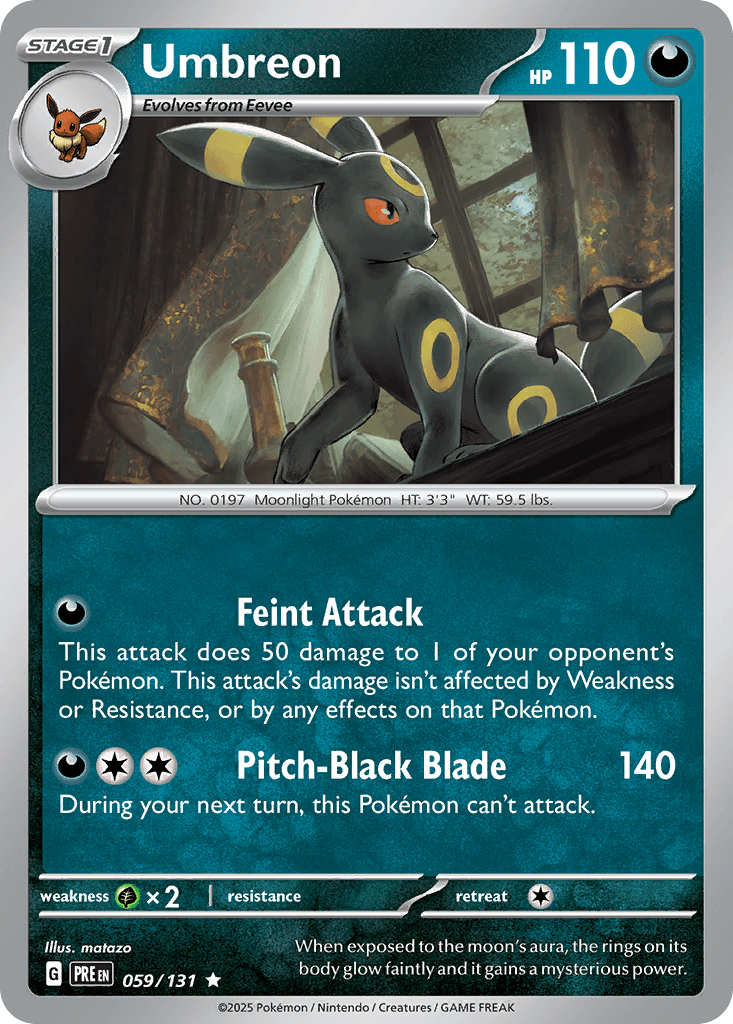 Umbreon — Prismatic Evolutions #59/131, CGC 10