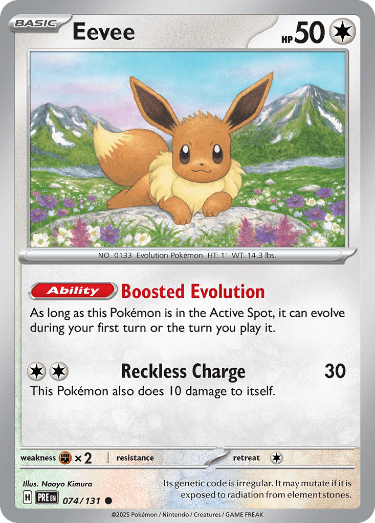 Eevee — Prismatic Evolutions #74/131, PSA 10