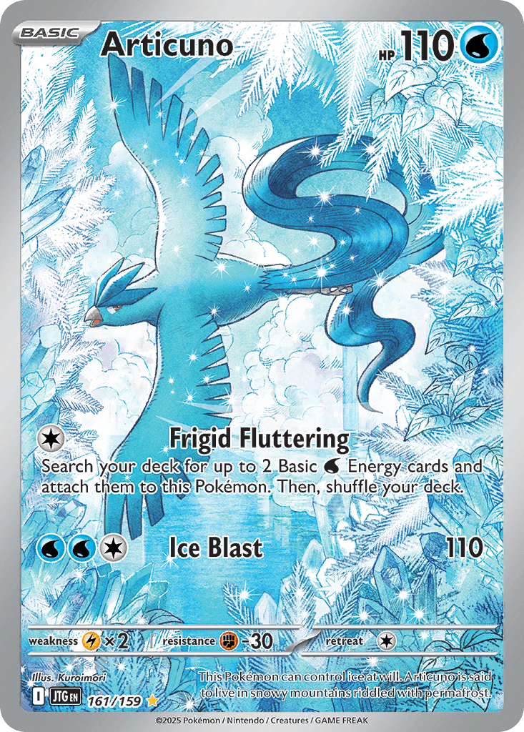 Articuno — Journey Together #161/159, PSA 8