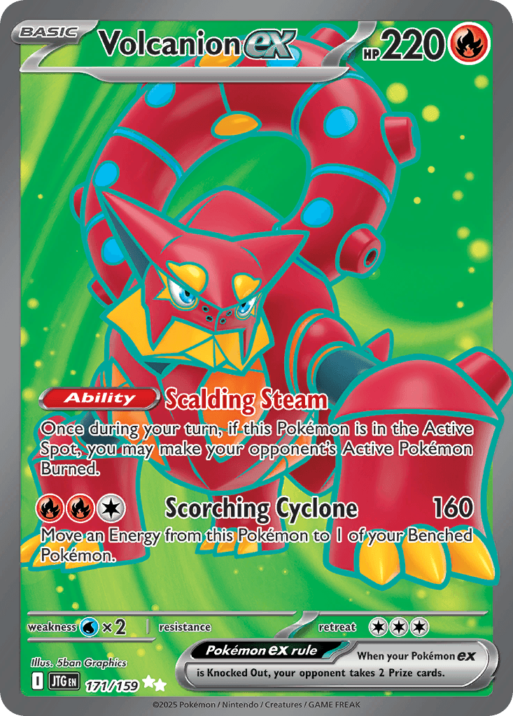 Volcanion ex — Journey Together #171/159, PSA 10