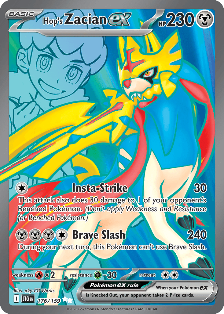 Hop's Zacian ex — Journey Together #176/159, PSA 10