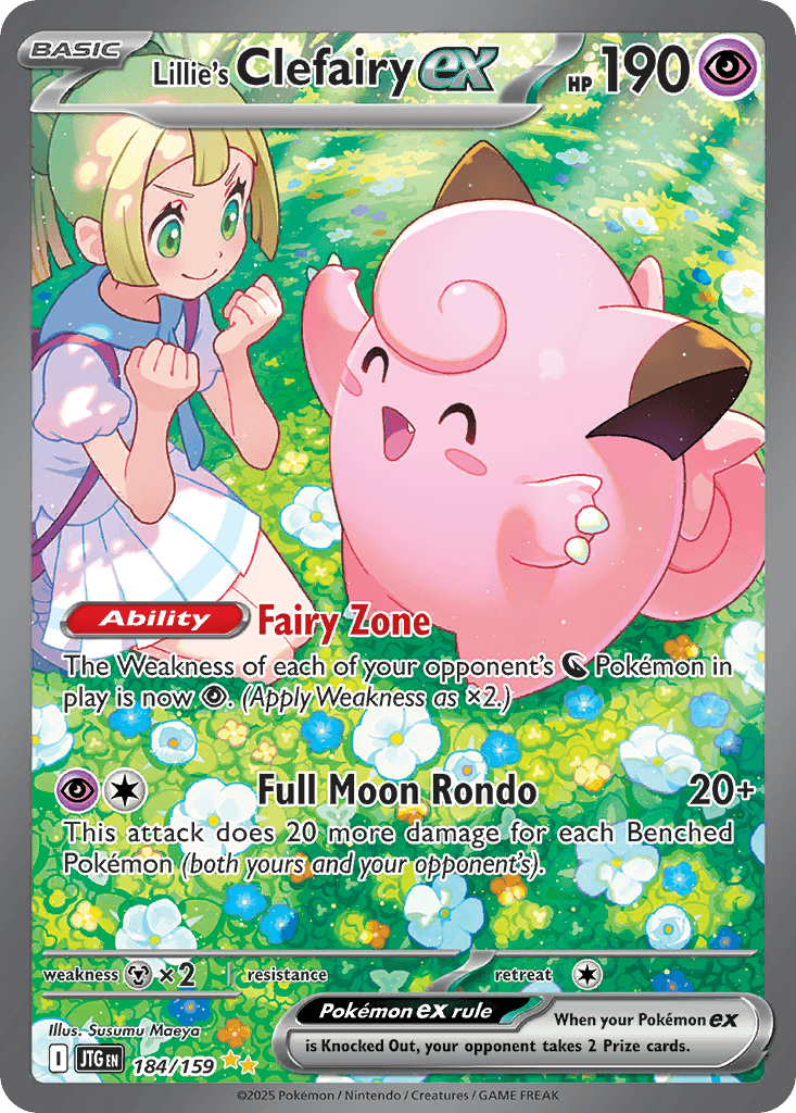 Lillie's Clefairy Ex — Journey Together #184/159, PSA 9