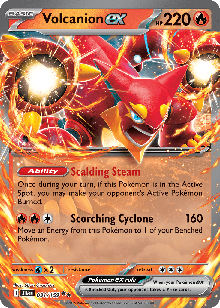 Volcanion ex — Journey Together #31/159, PSA 9