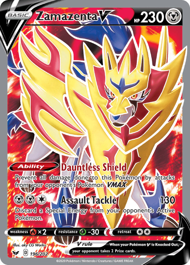 Zamazenta V — Sword & Shield #196/202, PSA 10