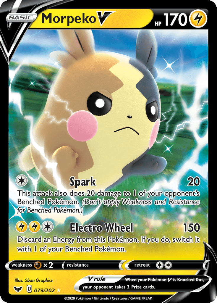 Morpeko V — Sword & Shield #79/202, PSA 10