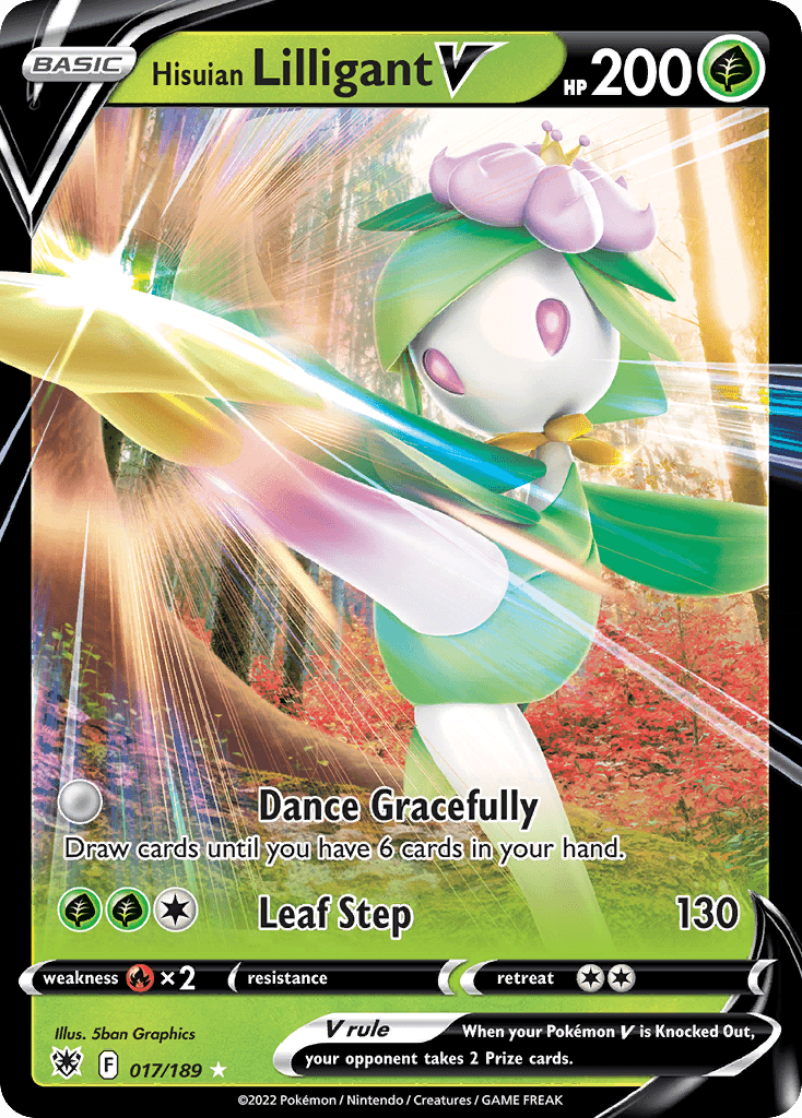 Hisuian Lilligant V — Astral Radiance #17/189, CGC 10