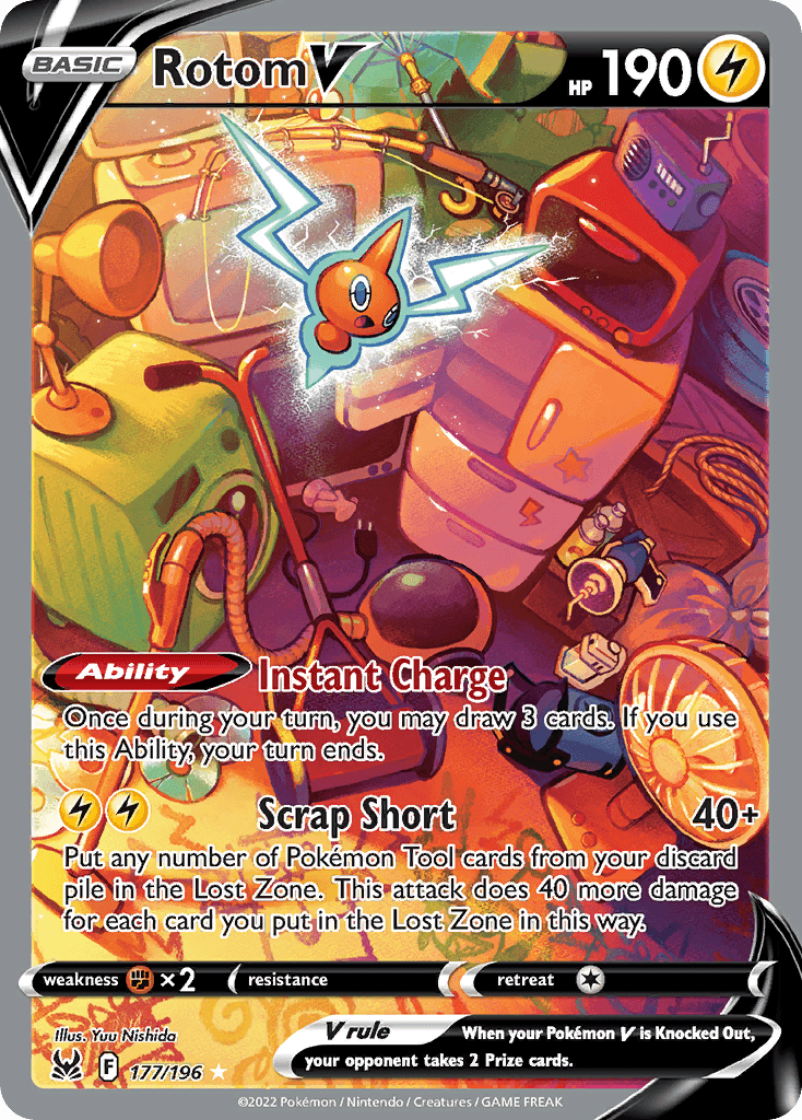 Rotom V — Lost Origin #177/196, PSA 10