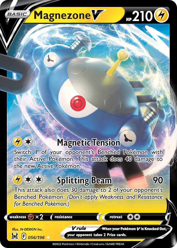 Magnezone V — Lost Origin #56/196, PSA 9