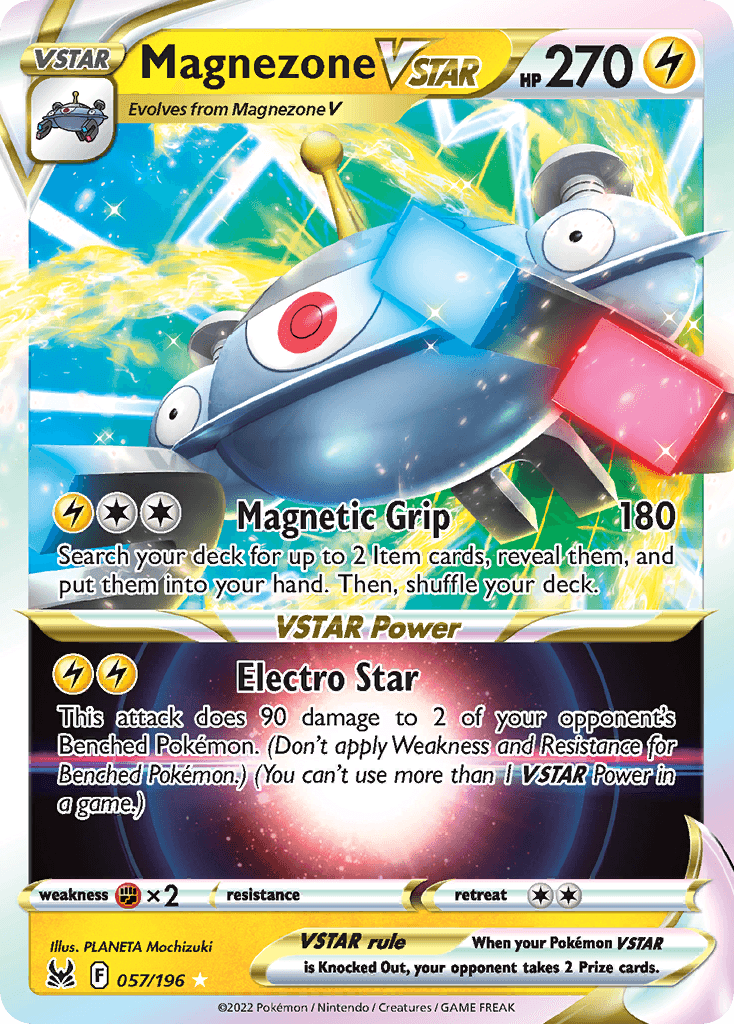 Magnezone VSTAR — Lost Origin #57/196, PSA 9