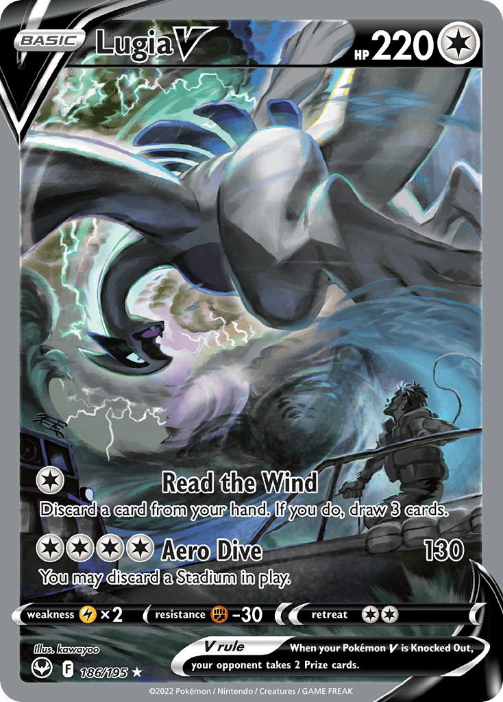 Lugia V — Silver Tempest #186/195, PSA 10