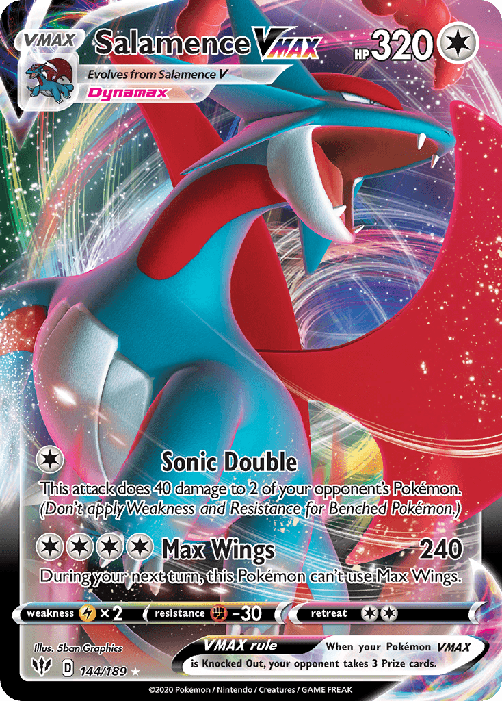 Salamence VMAX — Darkness Ablaze #144/189, CGC 10
