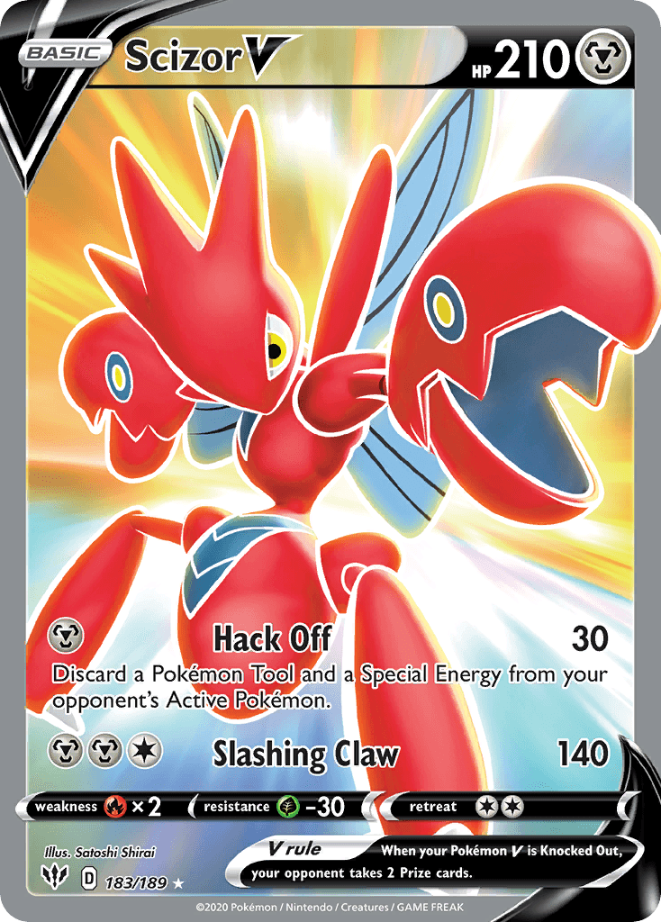 Scizor V — Darkness Ablaze #183/189, PSA 10