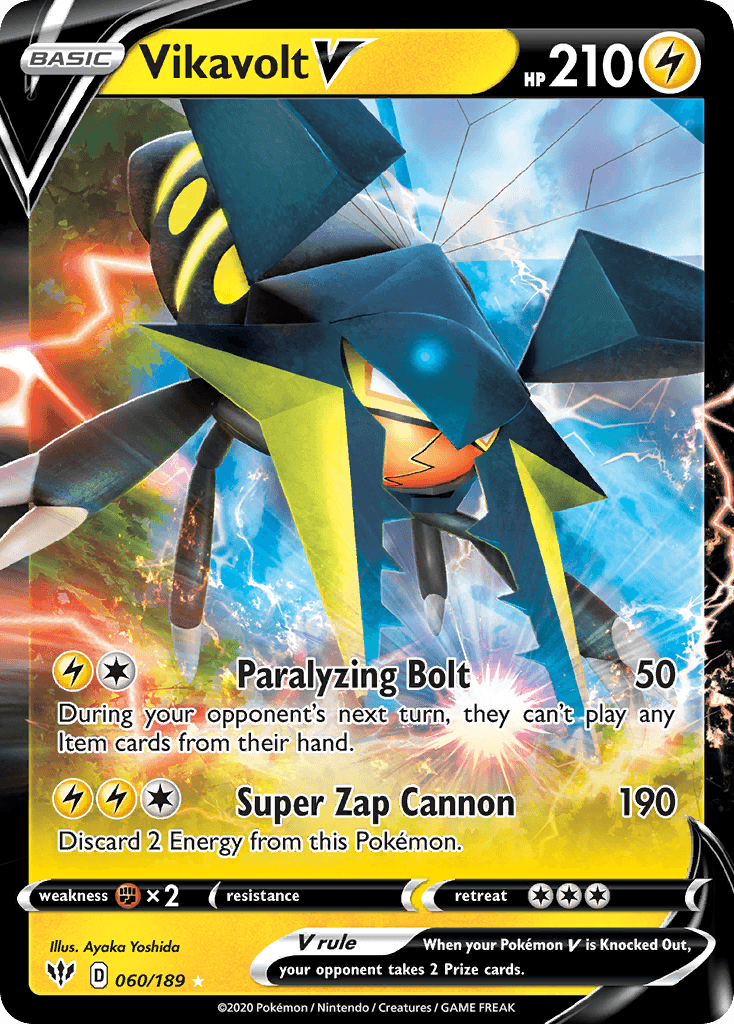 Vikavolt V — Darkness Ablaze #60/189, PSA 9