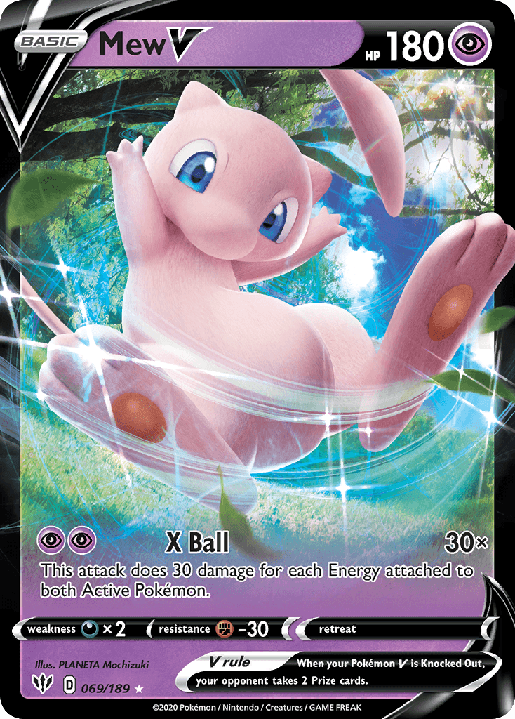 Mew V — Darkness Ablaze #69/189, CGC 10