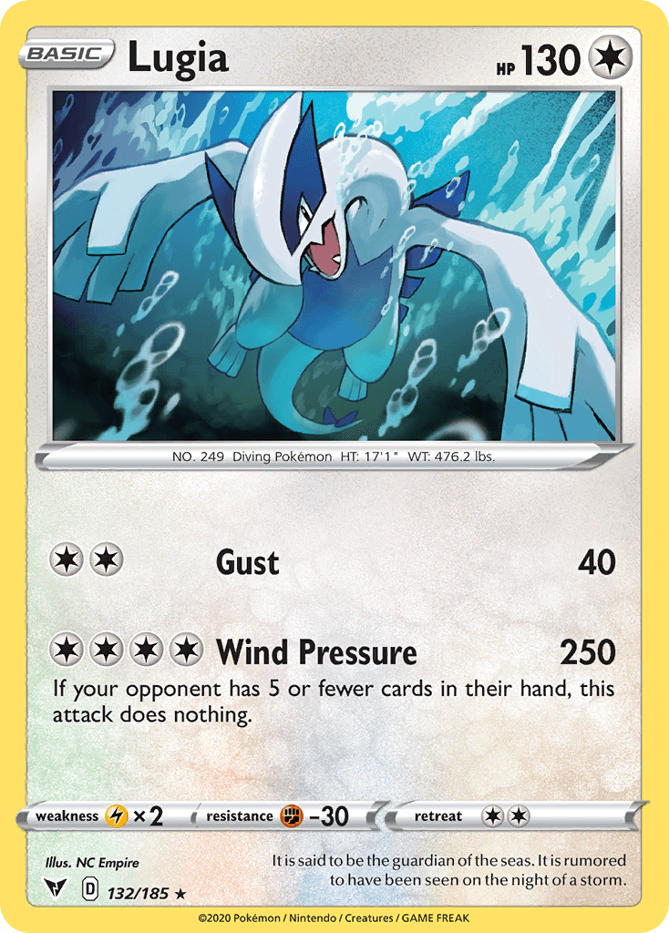 Lugia — Vivid Voltage #132/185, PSA 10