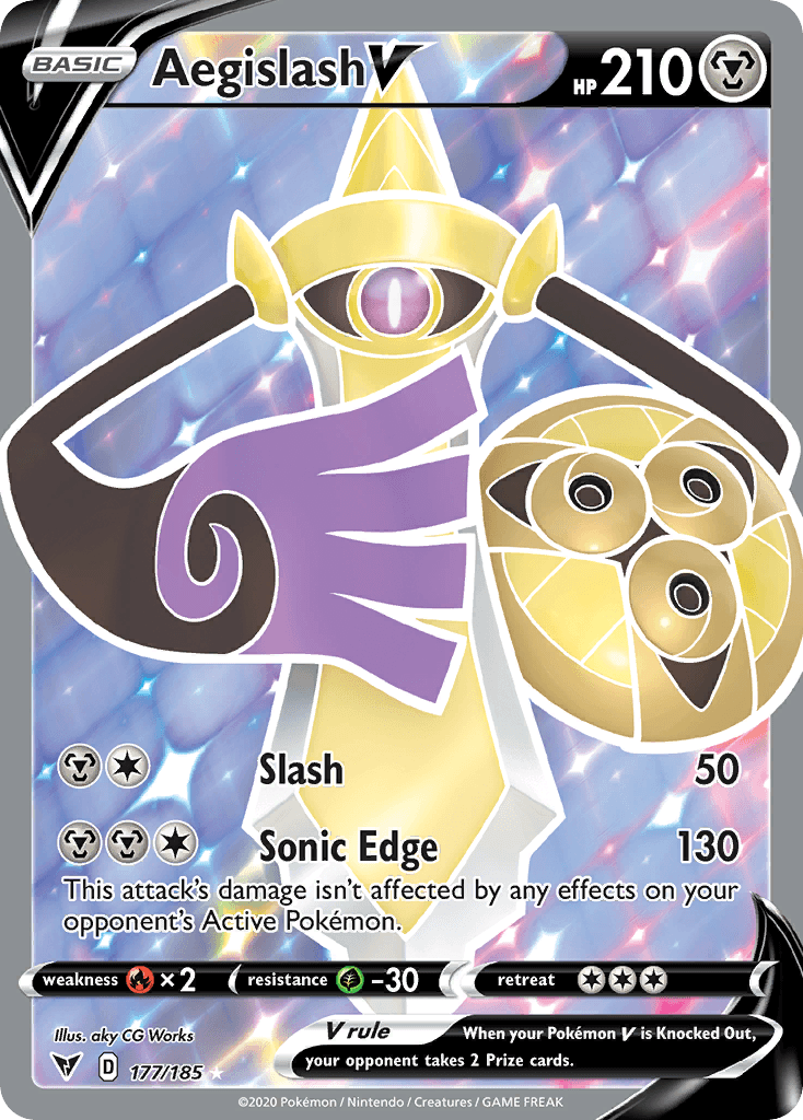 Aegislash V — Vivid Voltage #177/185, PSA 10