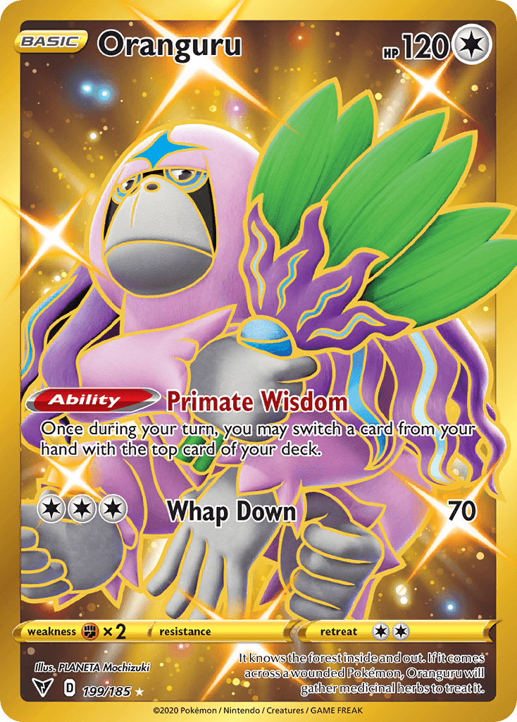 Oranguru — Vivid Voltage #199/185, raw, NM