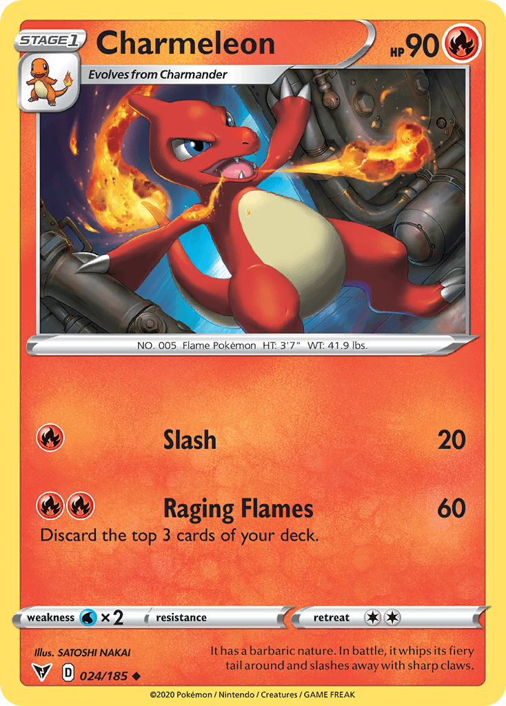 Charmeleon — Vivid Voltage #24/185, PSA 9