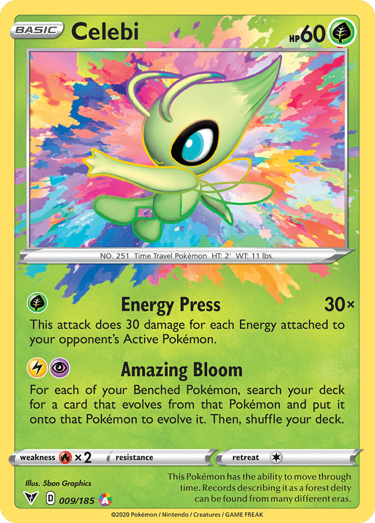 Celebi — Vivid Voltage #9/185, PSA 9