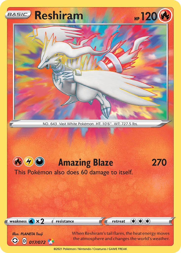 Reshiram — Shining Fates #17/72, PSA 10