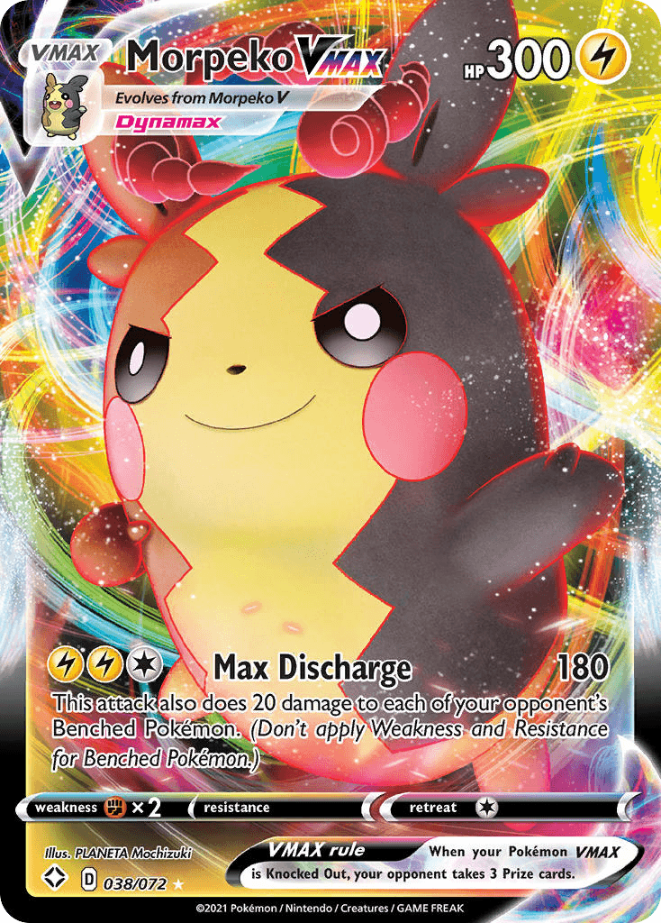 Morpeko VMAX — Shining Fates #38/72, PSA 10