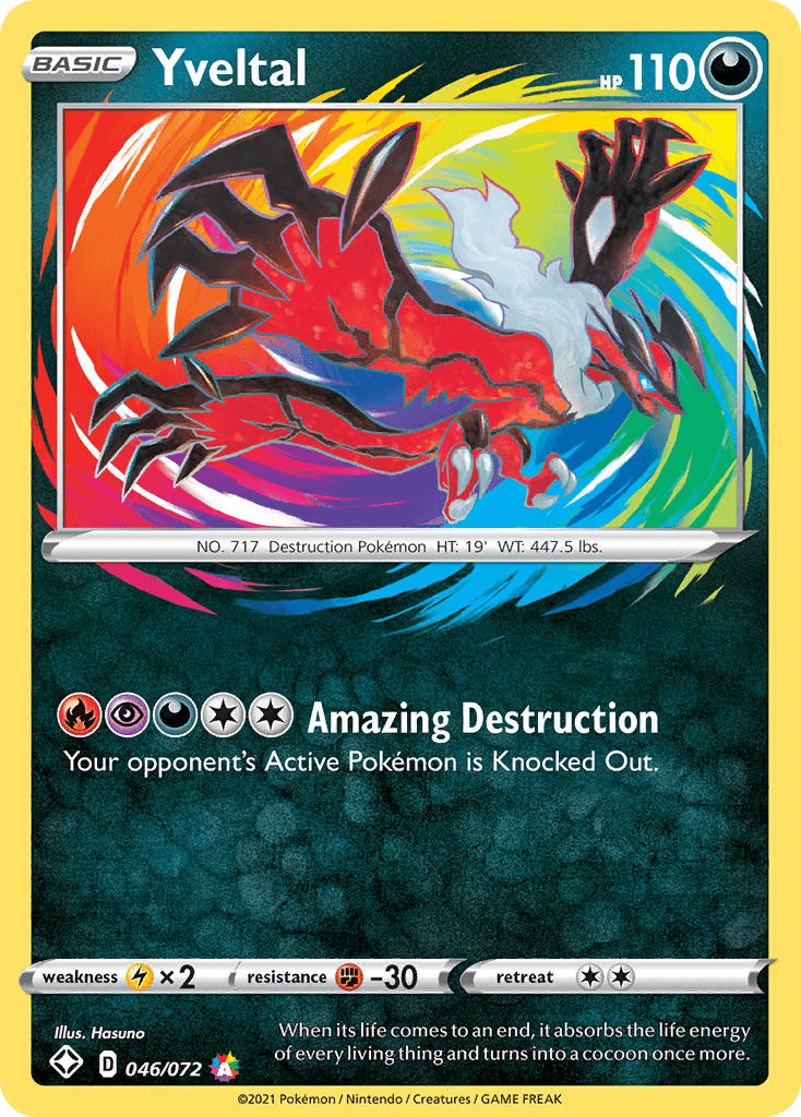 Yveltal — Shining Fates #46/72, PSA 10