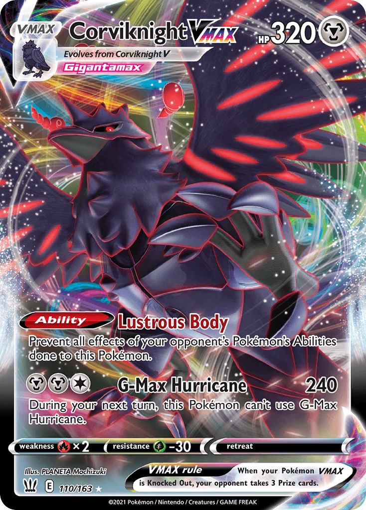 Corviknight VMAX — Battle Styles #110/163, PSA 10