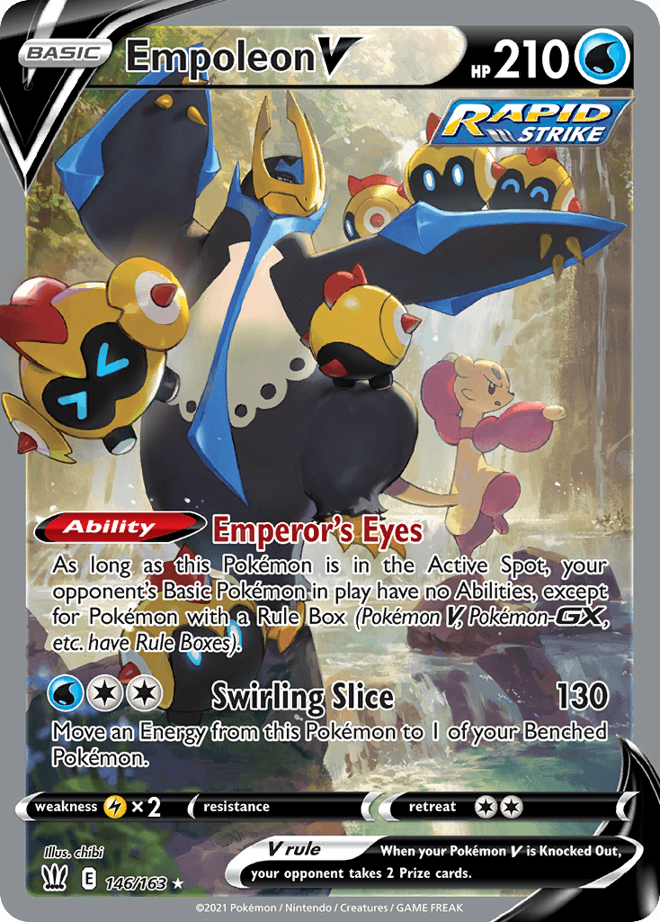 Empoleon V — Battle Styles #146/163, PSA 10
