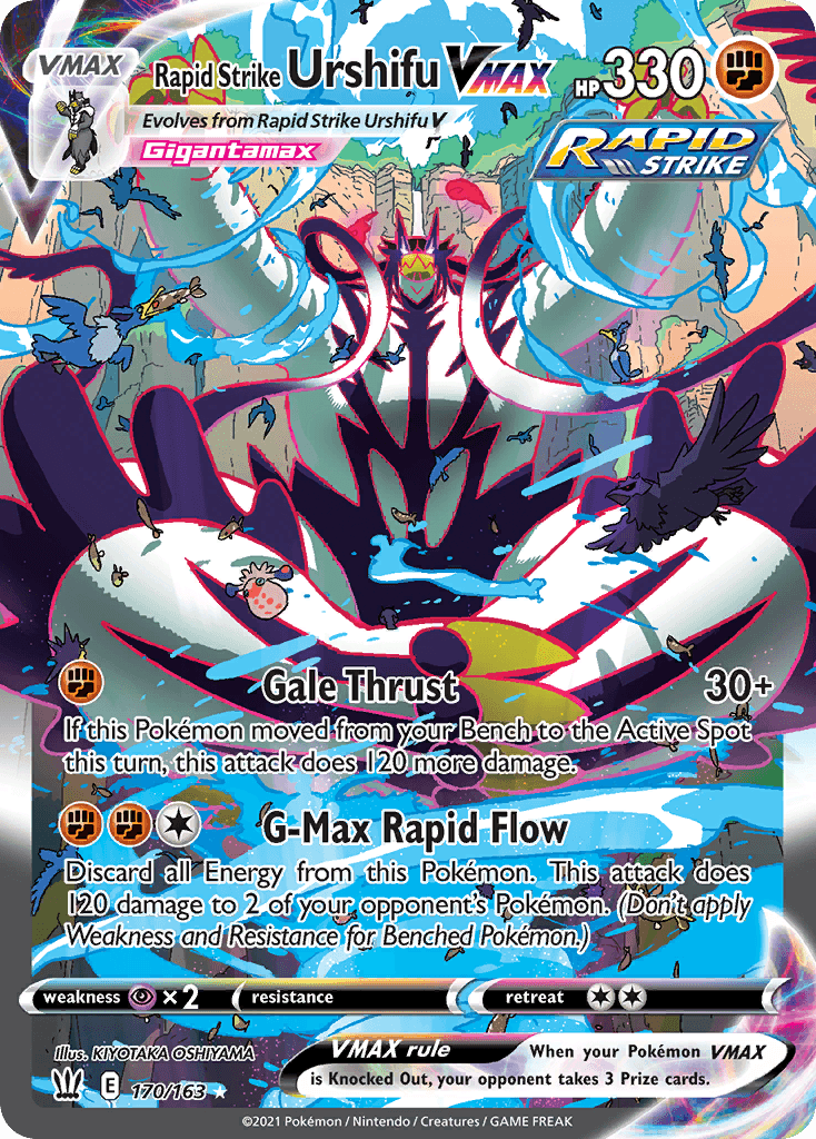 Rapid Strike Urshifu VMAX — Battle Styles #170/163, PSA 10