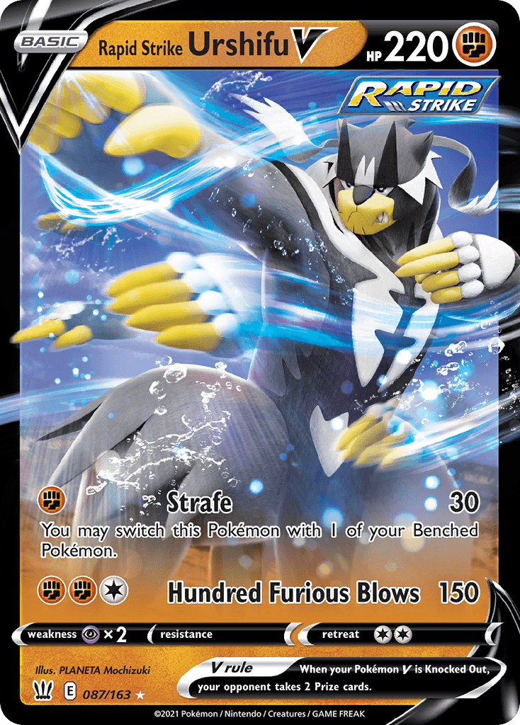 Rapid Strike Urshifu V — Battle Styles #87/163, PSA 9