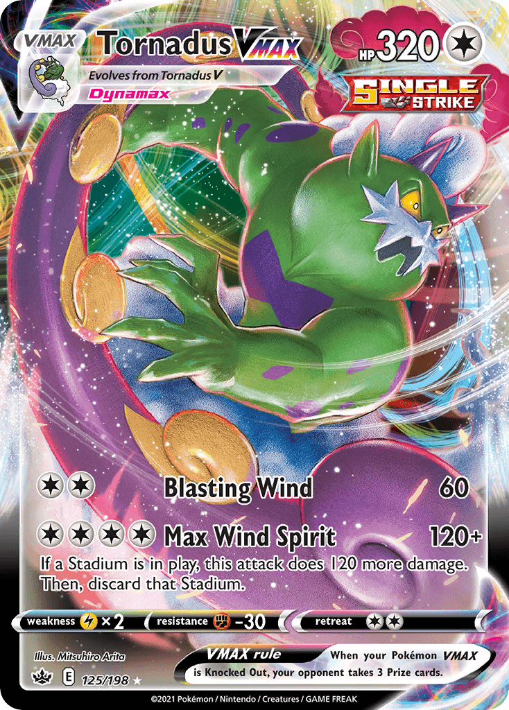 Tornadus VMAX — Chilling Reign #125/198, CGC 10