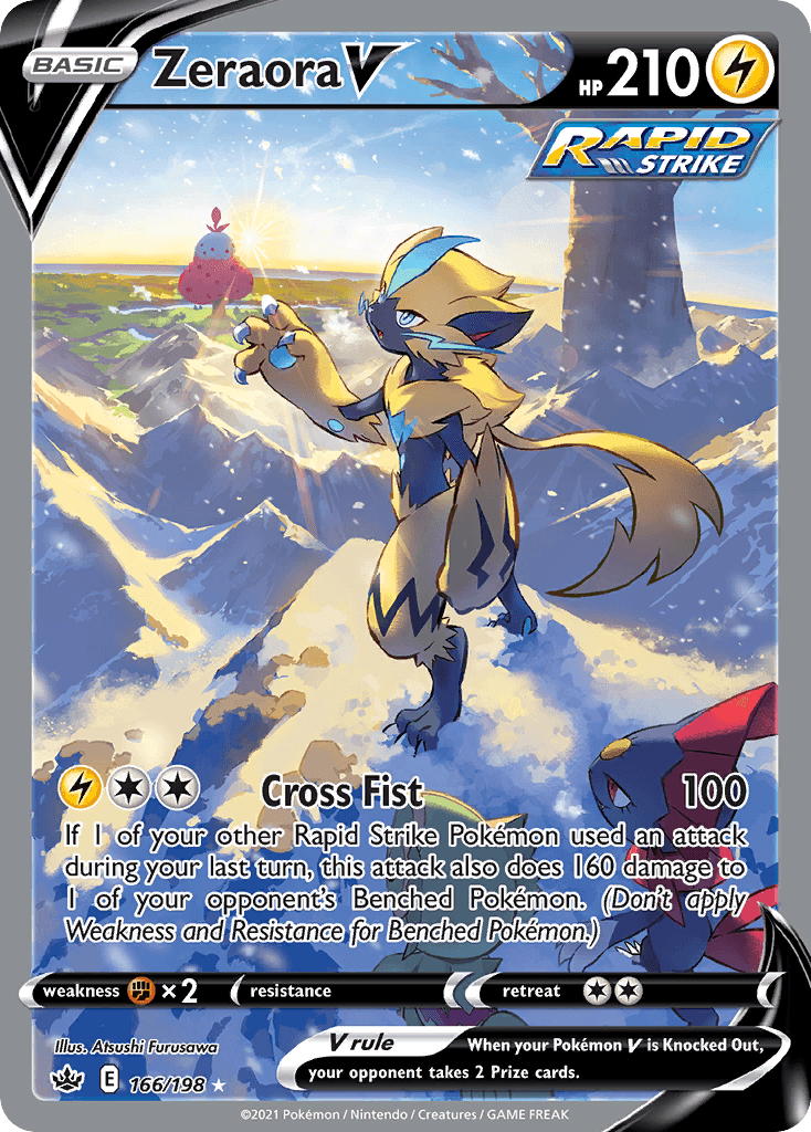 Zeraora V — Chilling Reign #166/198, PSA 10